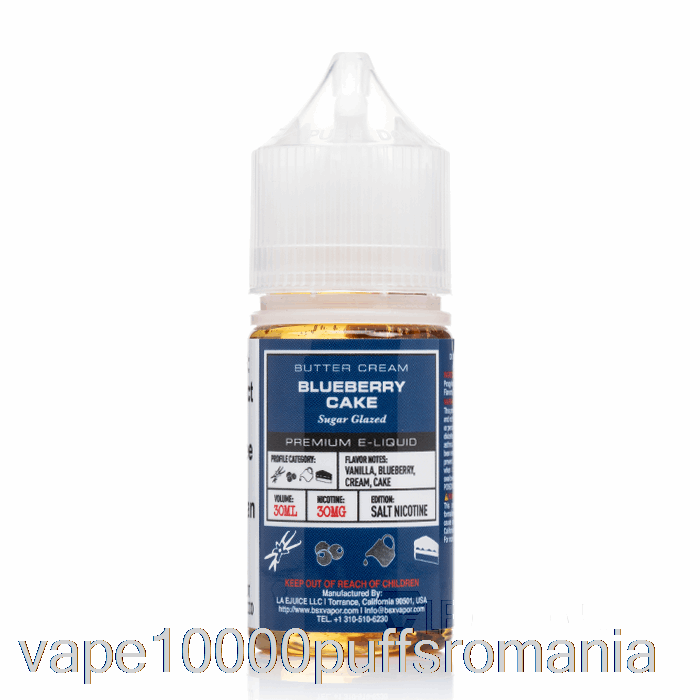 Prajitura De Afine Vape Romania - Serie Saruri Bsx - 30ml 30mg
